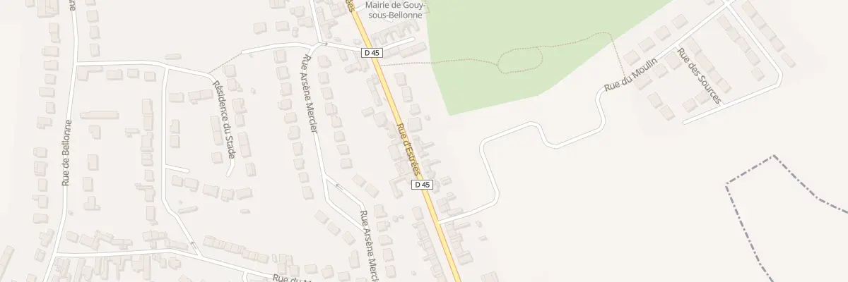Plan du 13 Rue d’Estrées à Gouy-sous-Bellonne