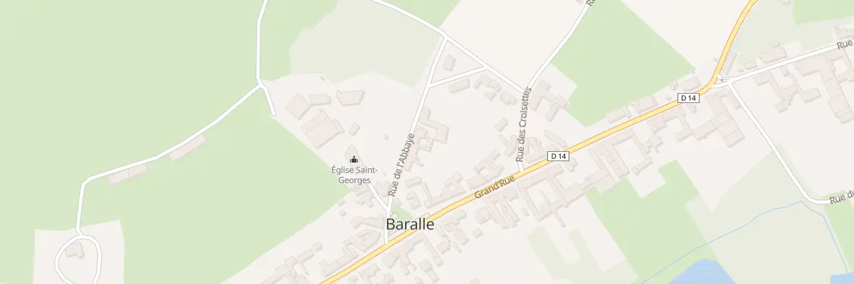 Plan du 5 Rue de l’Abbaye à Baralle