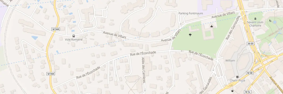 Plan du 15 Av de Villars à Chamalières