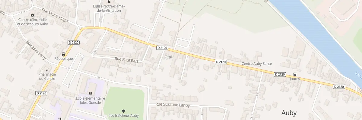 Plan du 46 Rue Léon Blum à Auby