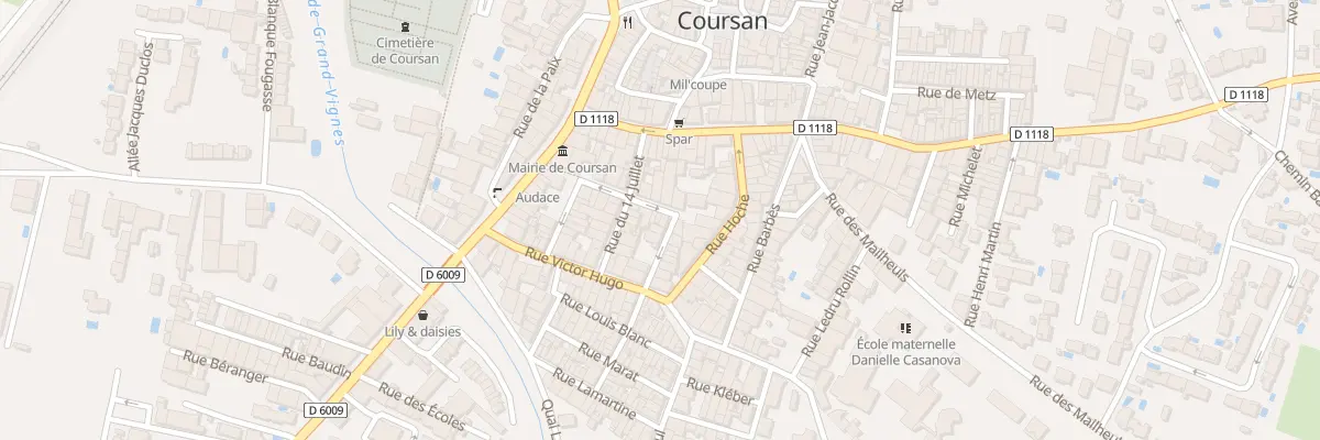 Plan du 16 Rue de la Mairie à Coursan