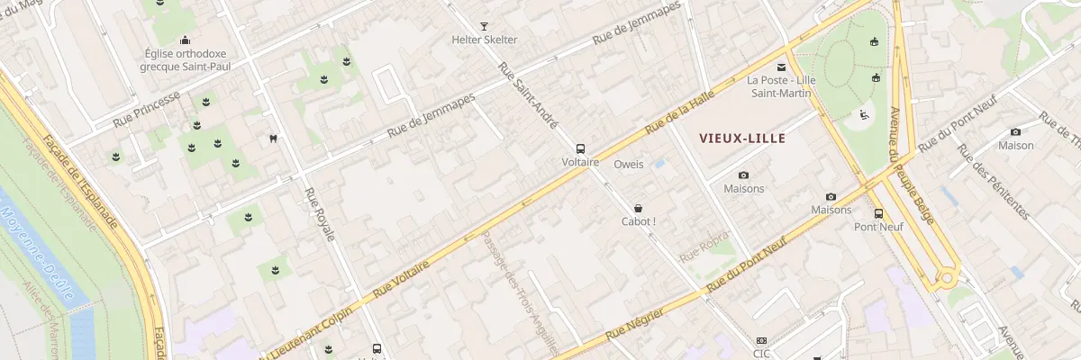 Plan du 4T Rue Voltaire à Lille
