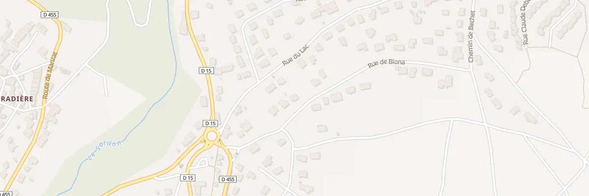 Plan du 5 Rue de Biona St Hippolyte à Châtel-Guyon