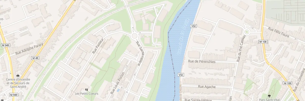 Plan du 68 Rue Sainte-Hélène à Saint-André-lez-Lille