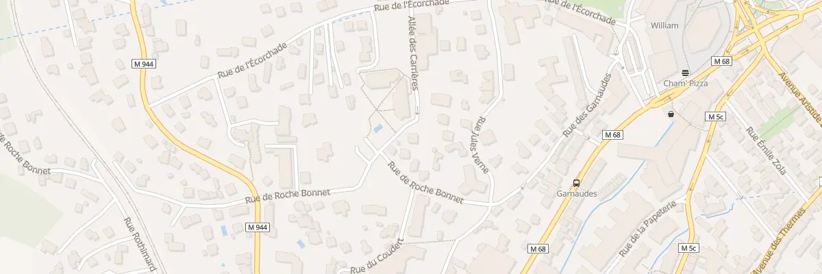 Plan du 4 All des Carrières à Chamalières