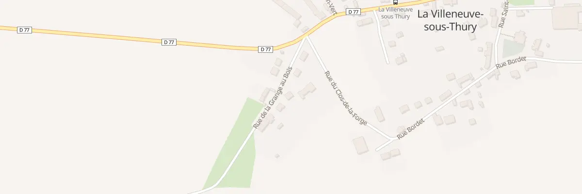 Plan du 7 Rue de la Grange aux Bois à La Villeneuve-sous-Thury