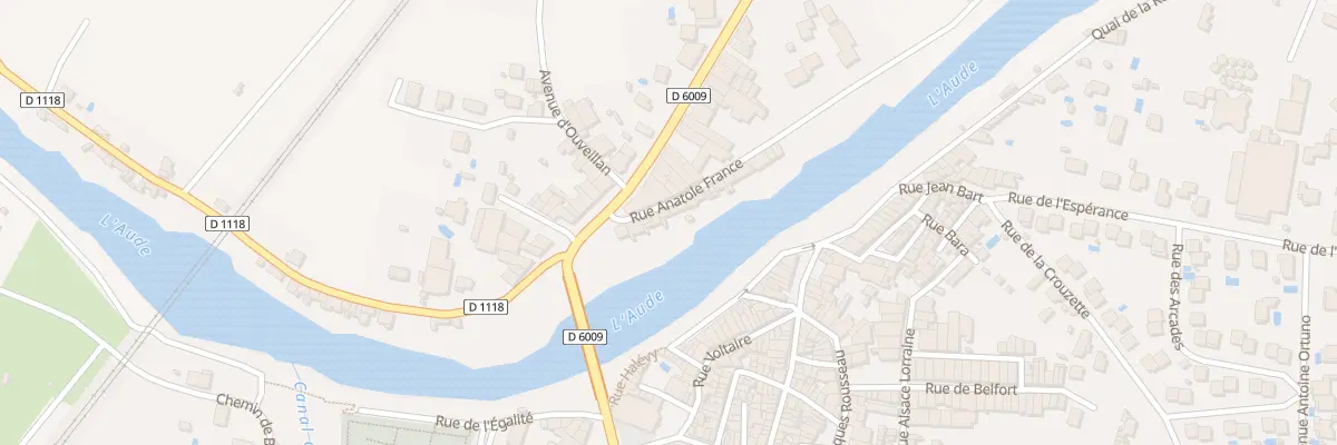 Plan du 10 Rue Anatole France à Coursan