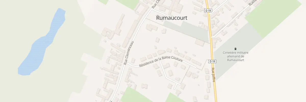 Plan du 3 Res de la Basse Couture à Rumaucourt