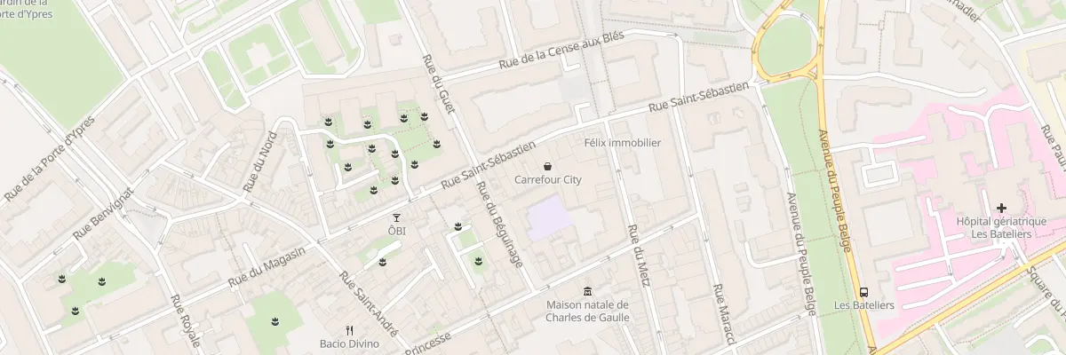 Plan du 40 Rue Saint-Sébastien à Lille