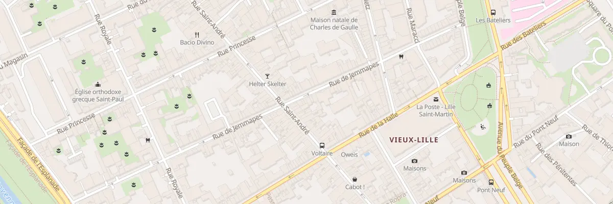 Plan du 55 Rue de Jemmapes à Lille