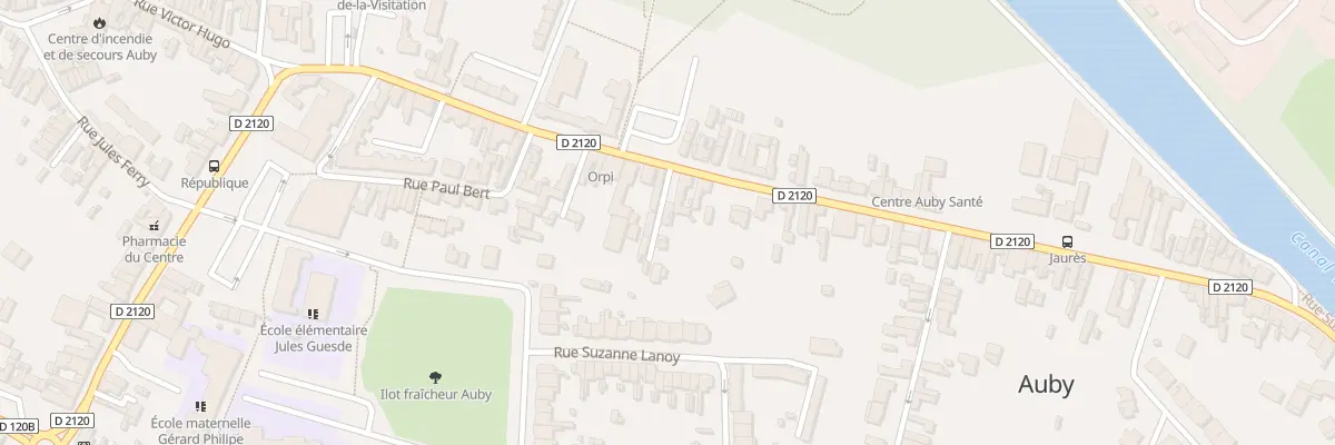 Plan du 50B Rue Léon Blum à Auby