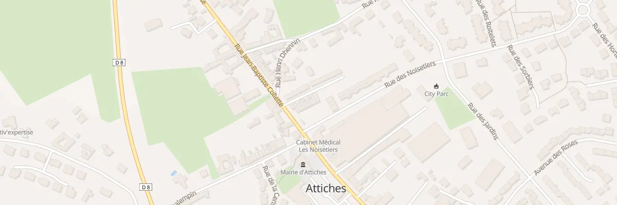 Plan du 586 Rue Jean-baptiste Collette à Attiches
