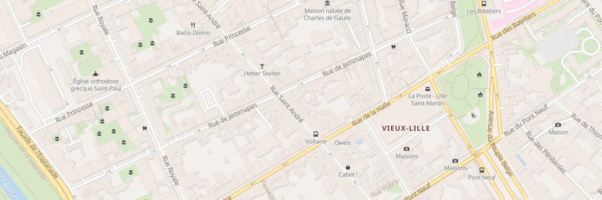 Plan du 56 Rue Saint André à Lille
