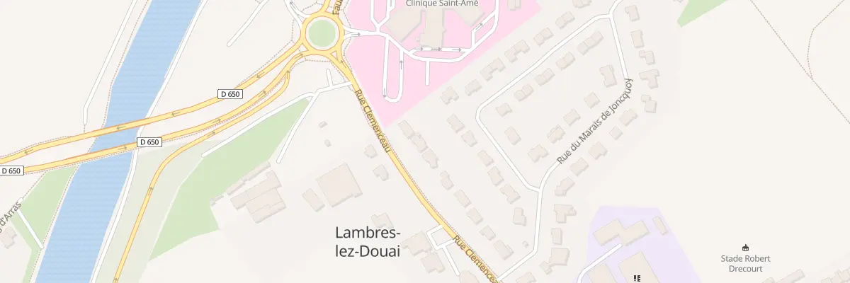 Plan du 546 Rue Clemenceau à Lambres-lez-Douai
