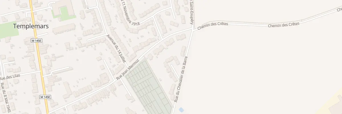 Plan du 33 Rue du Chevalier de La Barre à Templemars