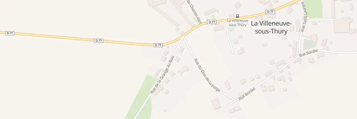 Plan du 3 Rue de la Grange aux Bois à La Villeneuve-sous-Thury