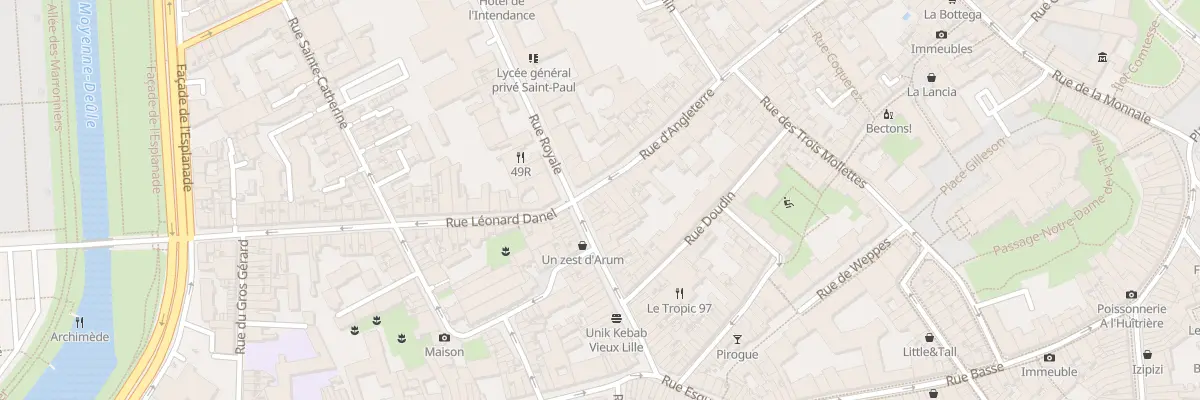 Plan du 83 Rue d’Angleterre à Lille