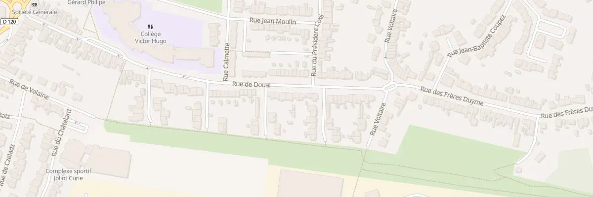 Plan du 62 Rue de Douai à Auby