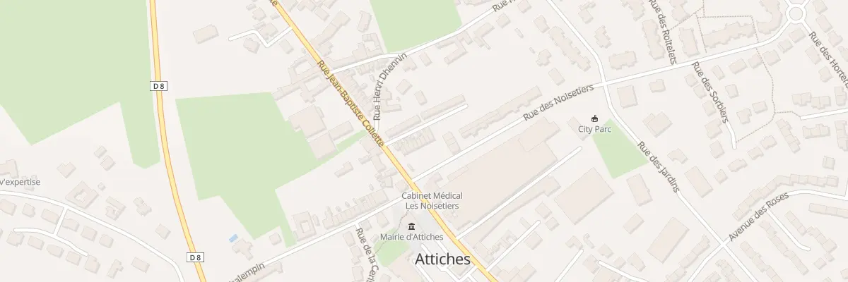 Plan du 587 Rue Jean-baptiste Collette à Attiches
