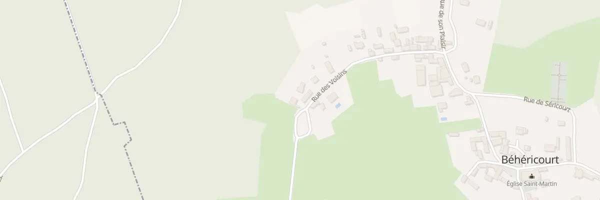 Plan du 408 Rue des Voisins à Béhéricourt