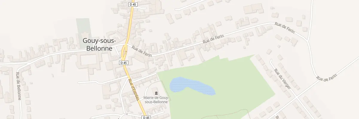 Plan du 14 Rue de Férin à Gouy-sous-Bellonne