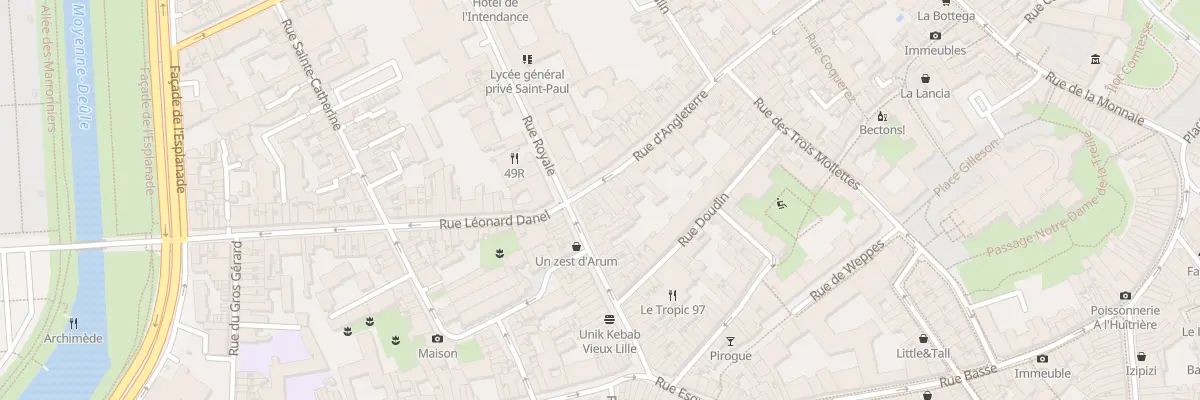 Plan du 81 Rue d’Angleterre à Lille