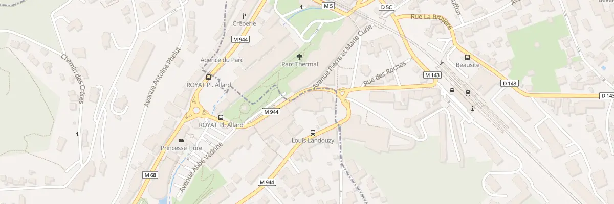 Plan du 8 Bd Vaquez à Royat