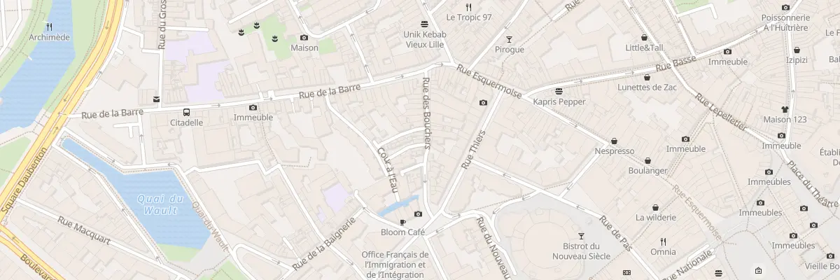 Plan du 18 Rue des Bouchers à Lille