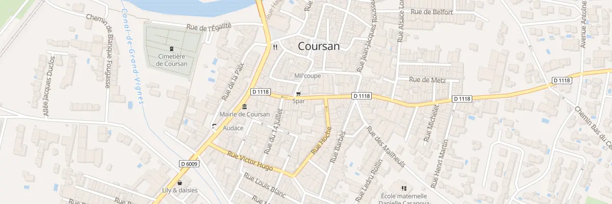 Plan du 20T Av Jean Jaurès à Coursan