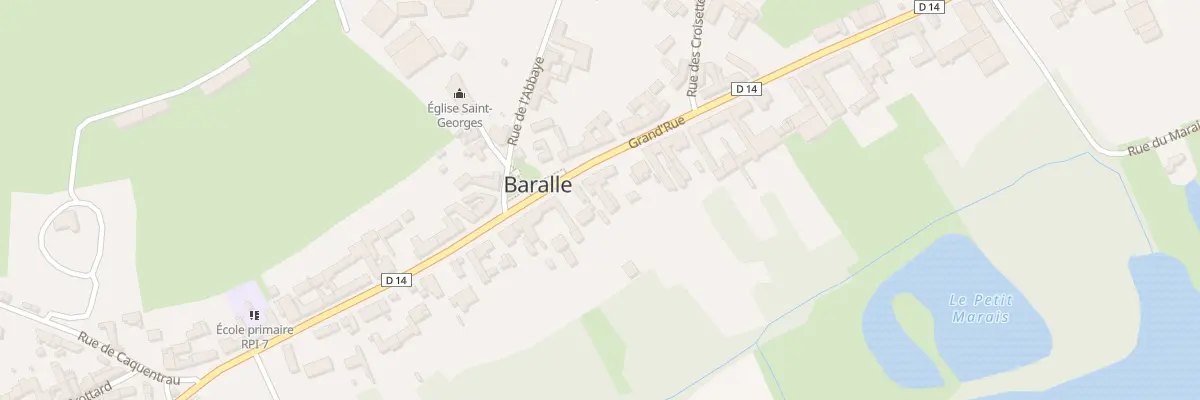 Plan du 35 Gr Grande Rue à Baralle