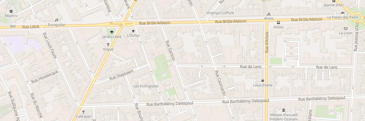 Plan du 47 Rue Gantois à Lille