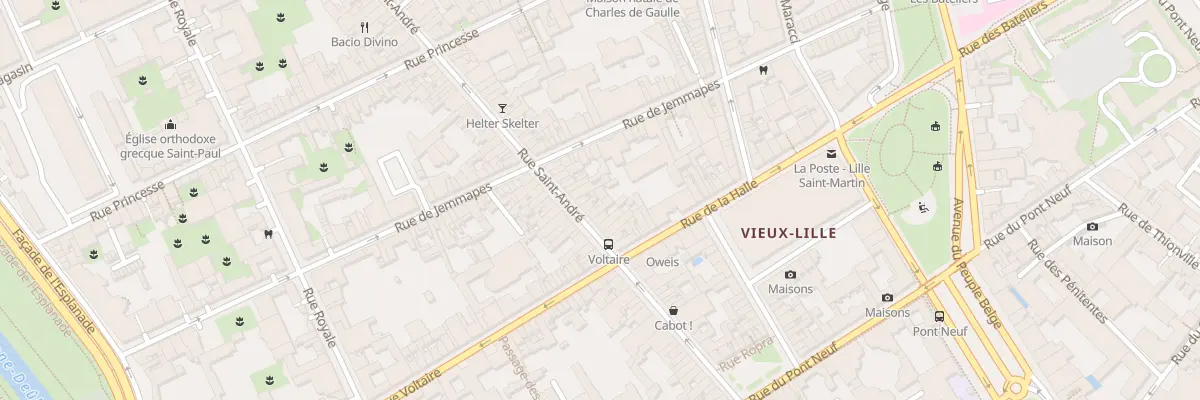 Plan du 48 Rue Saint André à Lille