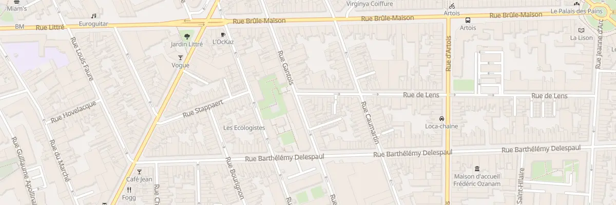 Plan du 51 Rue Gantois à Lille