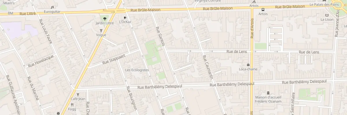 Plan du 53 Rue Gantois à Lille