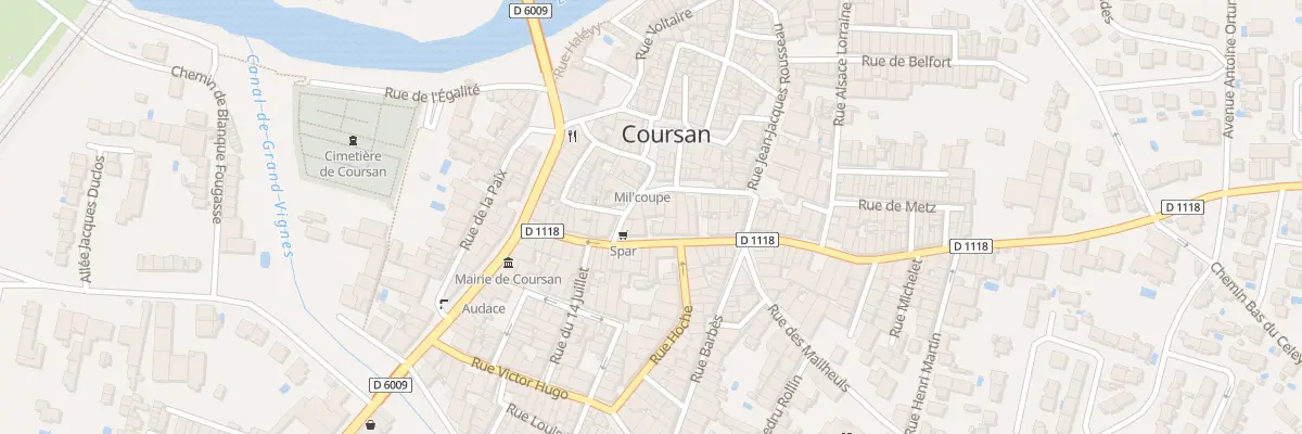 Plan du 2 Rue Camille Desmoulins à Coursan