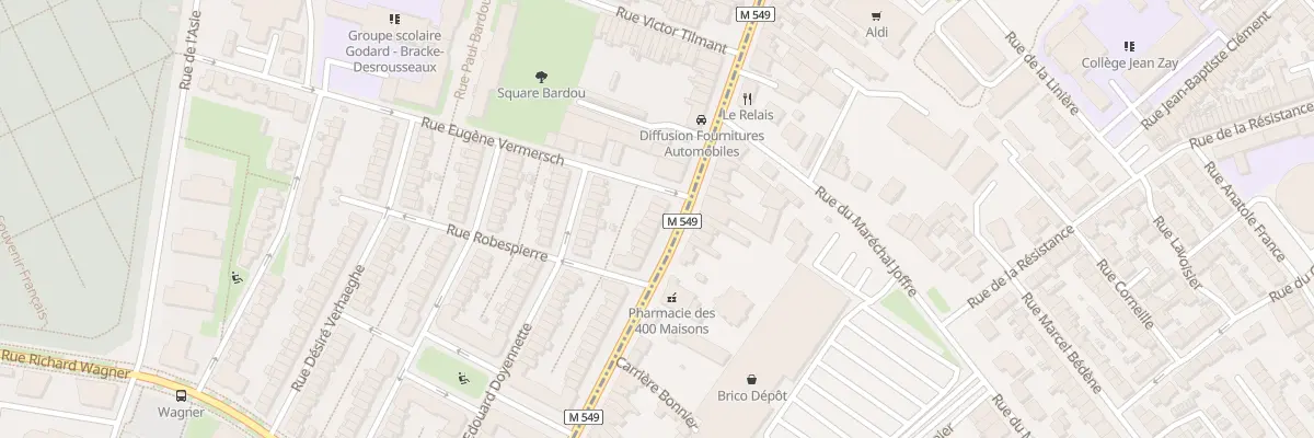 Plan du 288 Rue du Faubourg d’Arras à Lille