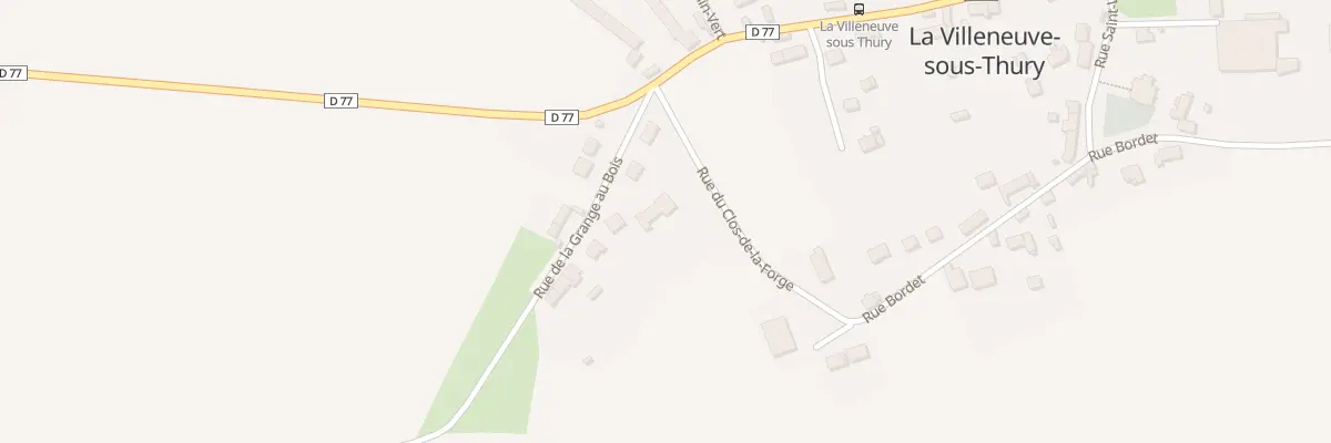 Plan du 5 Rue de la Grange aux Bois à La Villeneuve-sous-Thury
