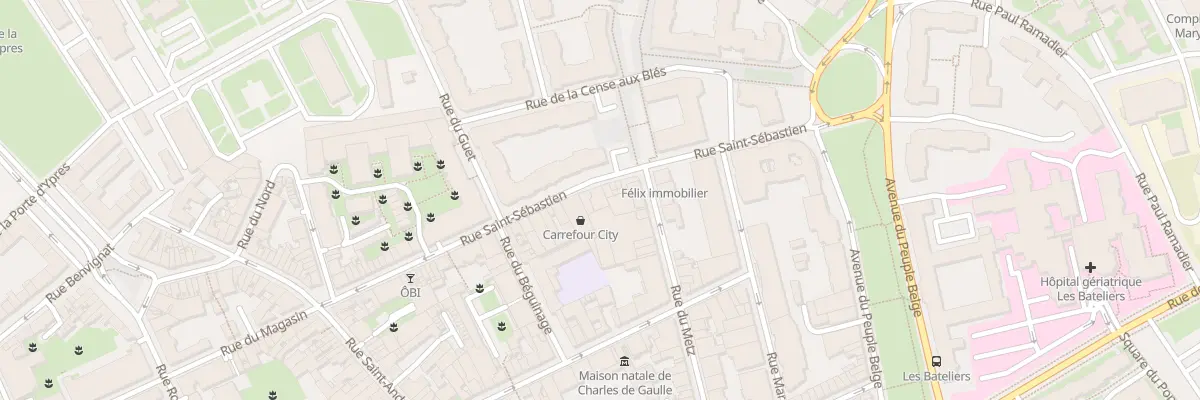Plan du 46 Rue Saint-Sébastien à Lille