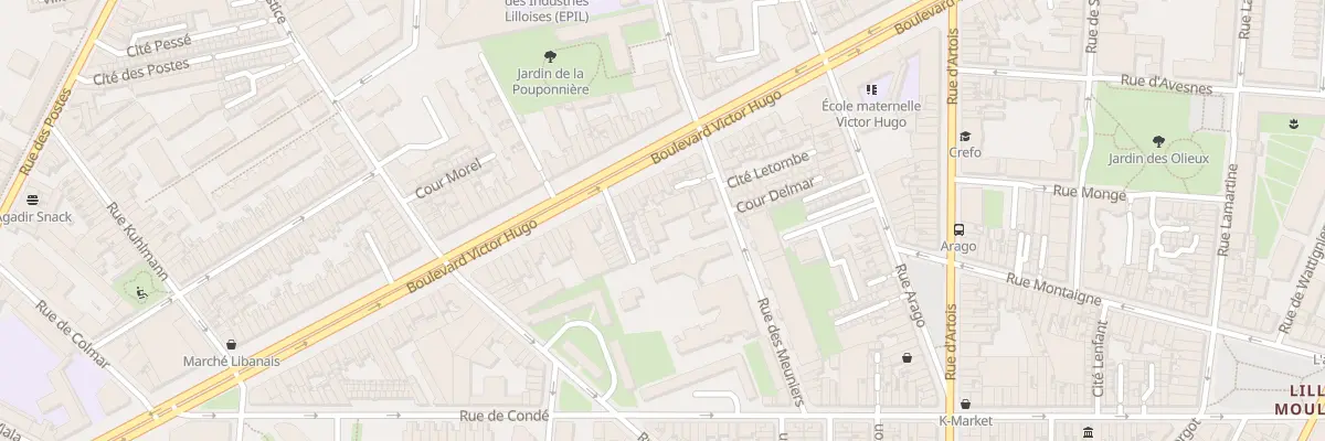 Plan du 104B Rue des Meuniers à Lille