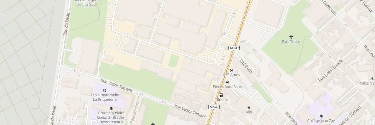 Plan du 208 Rue du Faubourg d’Arras à Lille