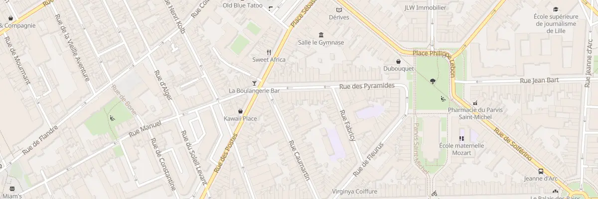 Plan du 35 Rue des Pyramides à Lille