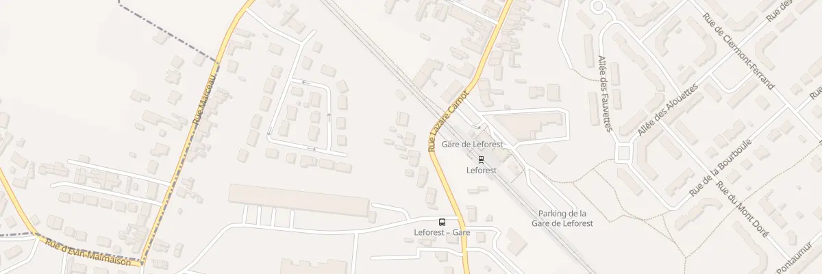 Plan du 88 Rue Lazare Carnot à Leforest