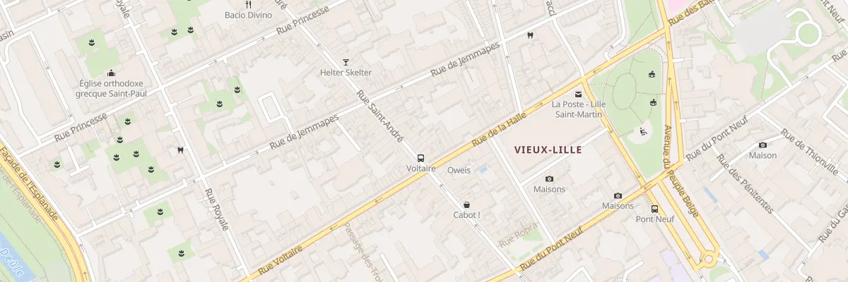 Plan du 42 Rue Saint André à Lille