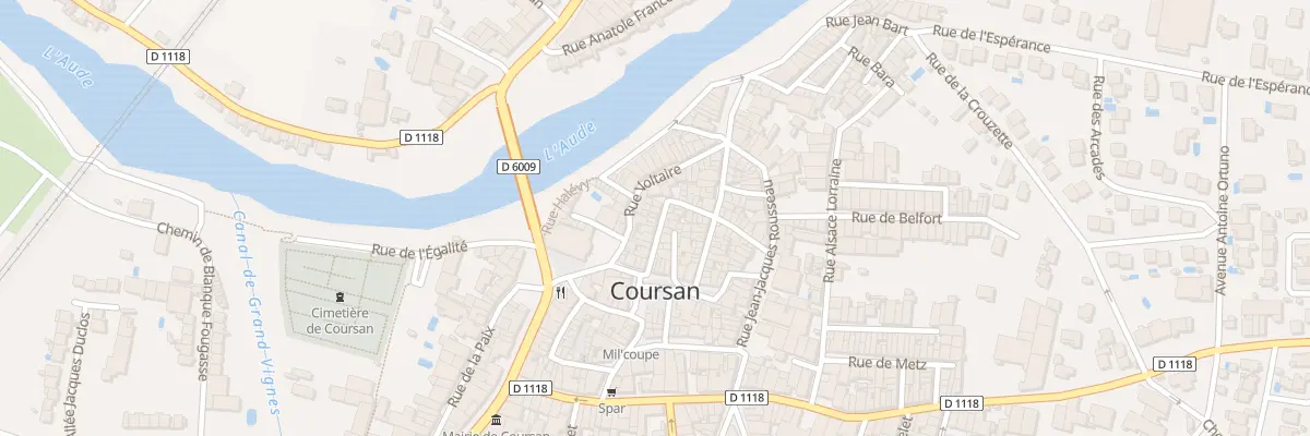 Plan du 11B Rue Rouget de L’Isle à Coursan
