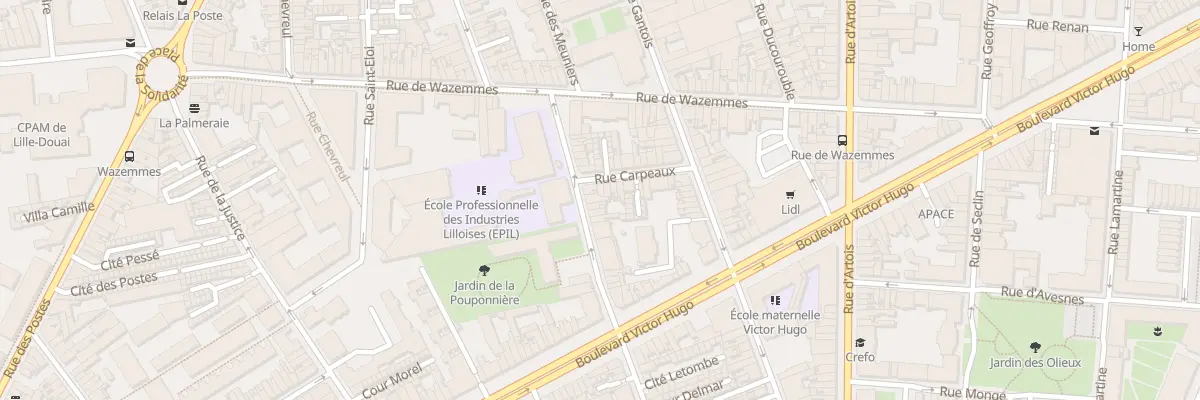Plan du 49 Rue des Meuniers à Lille
