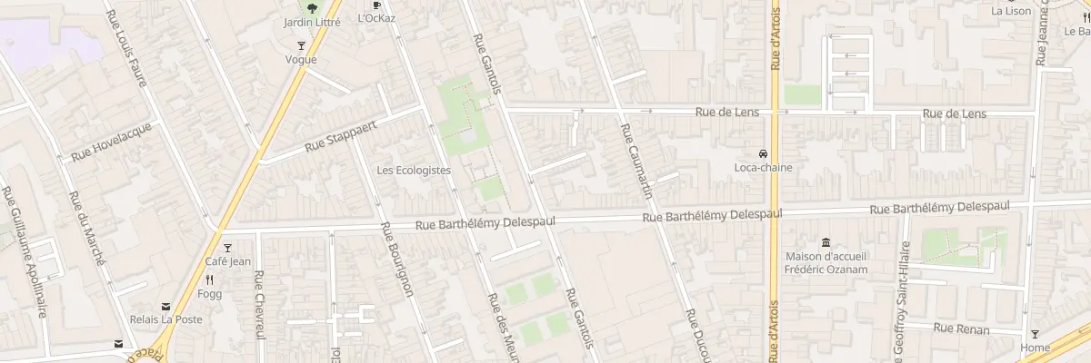 Plan du 69 Rue Gantois à Lille