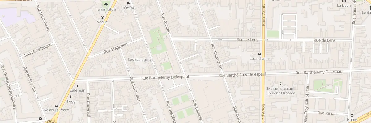 Plan du 63 Rue Gantois à Lille