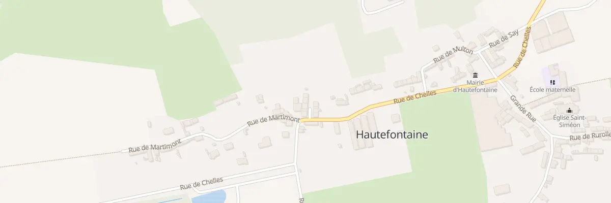 Plan du 28 Rue de Chelles à Hautefontaine