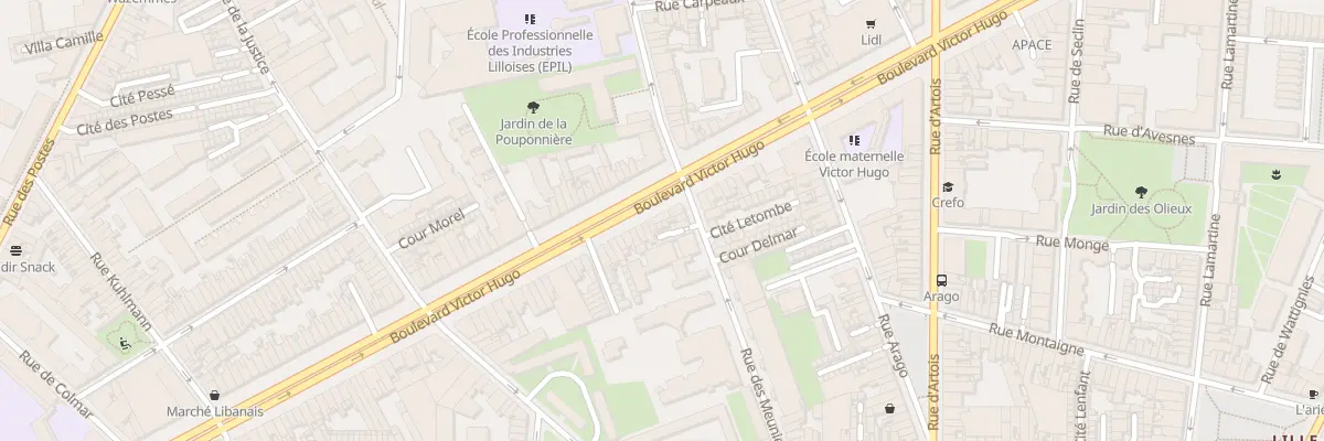 Plan du 173 Bd Victor Hugo à Lille