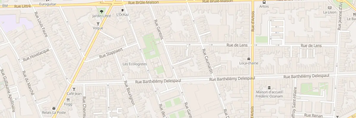 Plan du 61 Rue Gantois à Lille